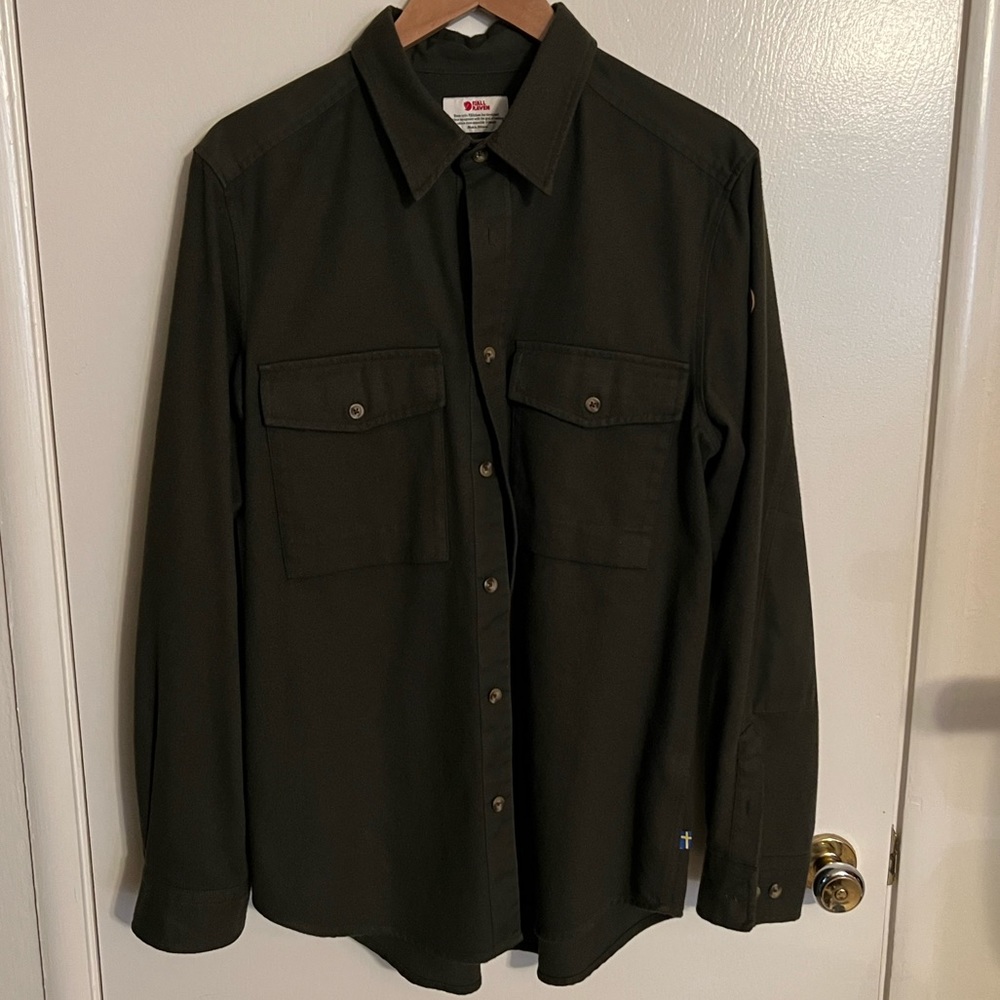 Fjallraven Ovik Twill Long Sleeve Forrest Green
